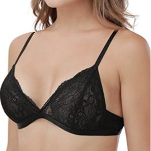 Women's Sheer Lace Wirefree Non Padded Bralette